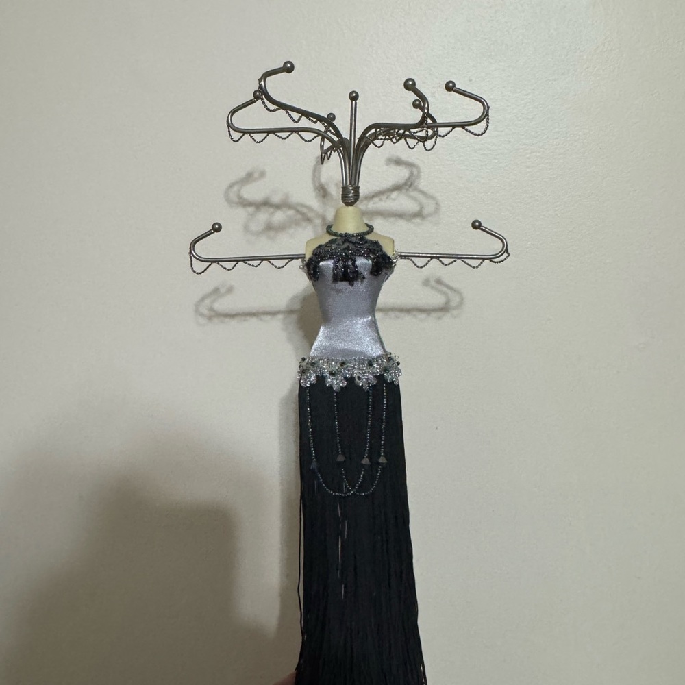 One of a Kind Elegant Beaded Dress Jewelry Holder